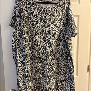 Leopard Print Women's Nightgown